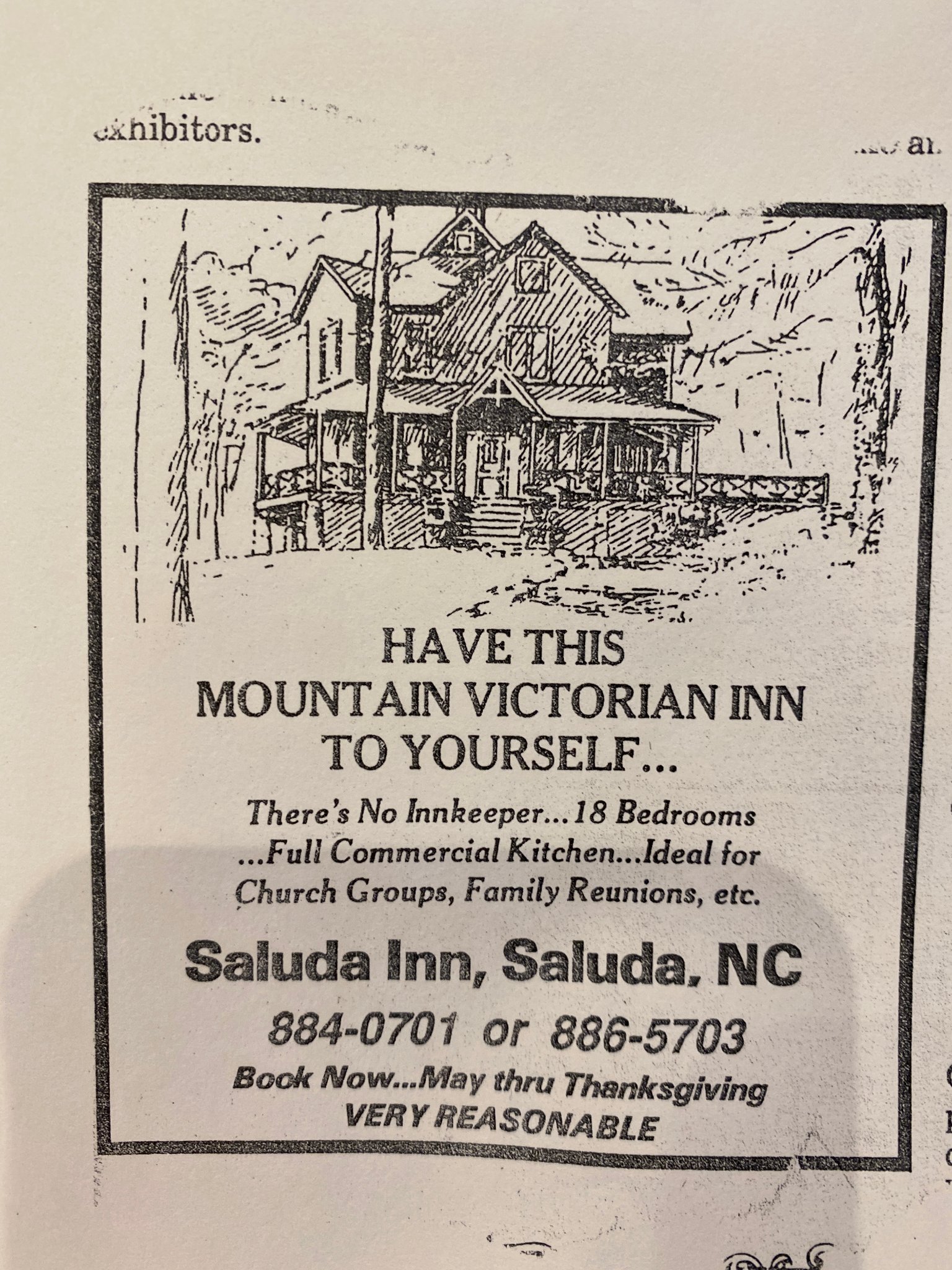 Saluda Inn — "Have This Mountain Victorian Inn to Yourself"