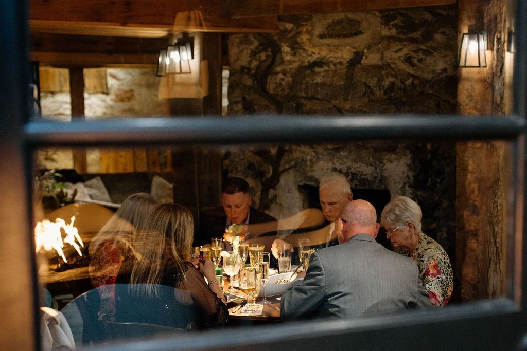 Intimate wedding at The Saluda Inn