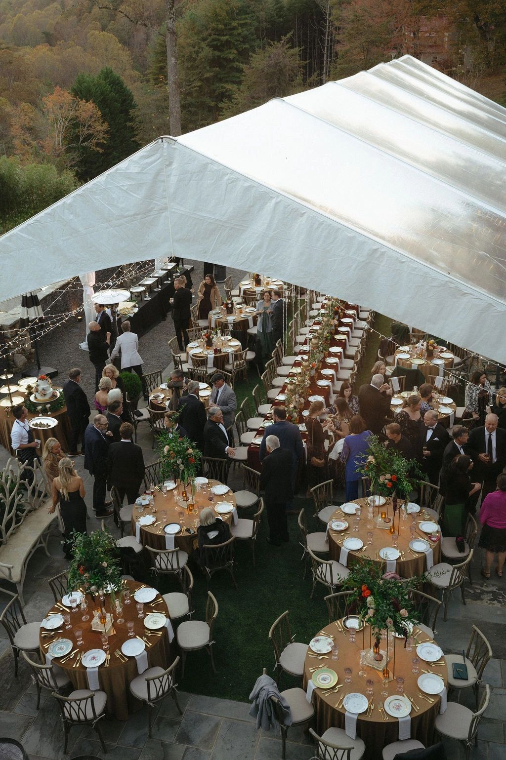 Wedding party portraits at The Saluda Inn, boutique hotel wedding venue Saluda NC