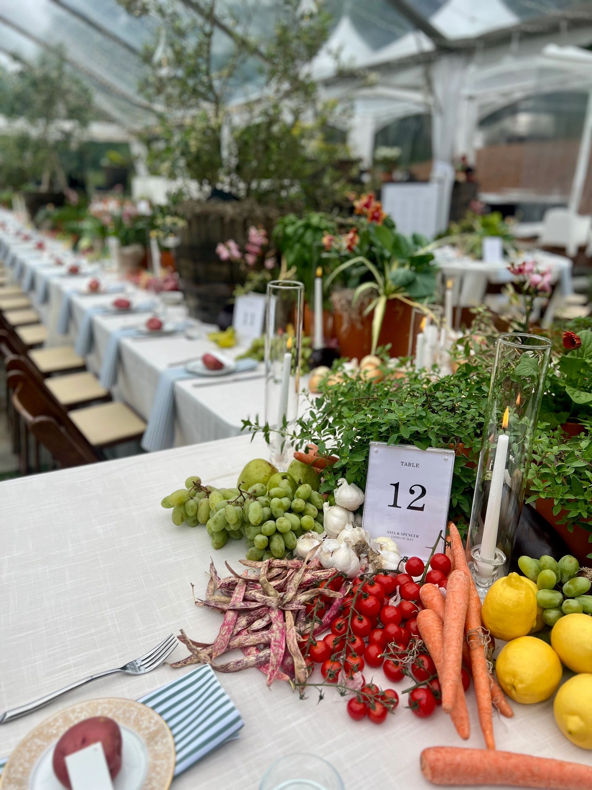 Wedding dinner at The Saluda Inn, mountain wedding venue Western NC