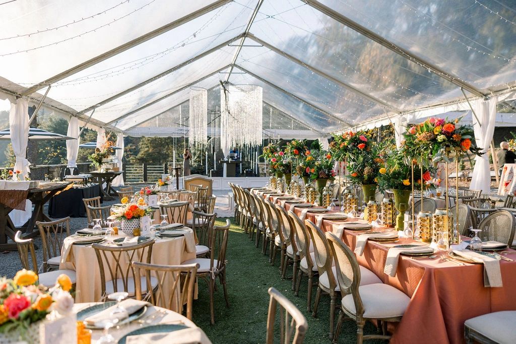 Wedding ceremony at The Saluda Inn, mountain wedding venue near Asheville NC